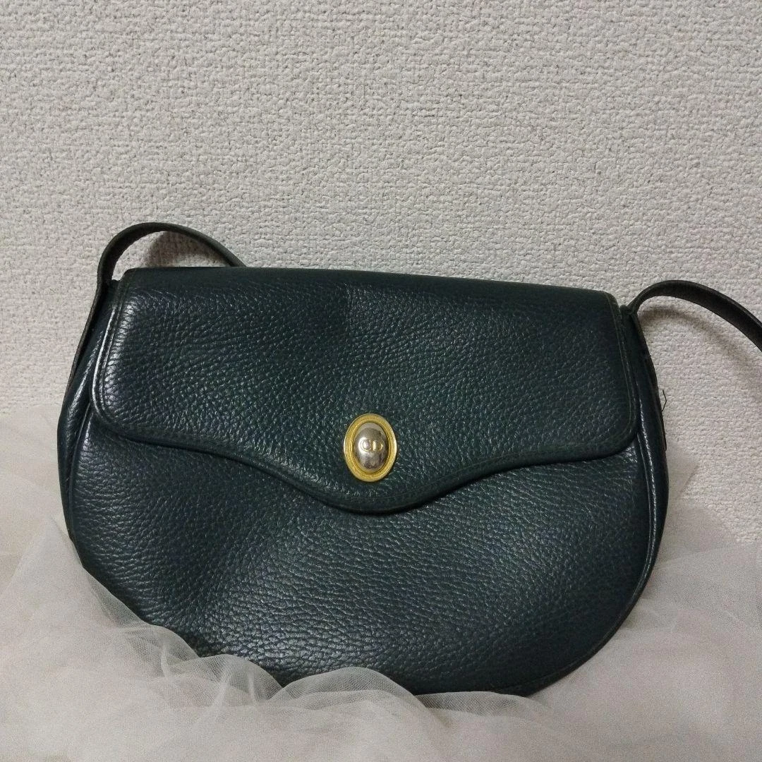 Sac bandoulière Christian Dior rétro vintage vert