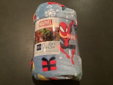 Kohls The Big One Marvel Holiday Spider-Man Oversized Plush Throw 5ft x 6ft