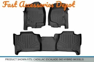 No Hybrid Models SMARTLINER Custom Fit Floor Mats 2 Row Liner Set Tan for 2007-2014 Cadillac Escalade No Hybrid Models SMARTLINER Custom Fit Floor Mats 2 Row Liner Set Tan for 2007-2014 Cadillac Escalade