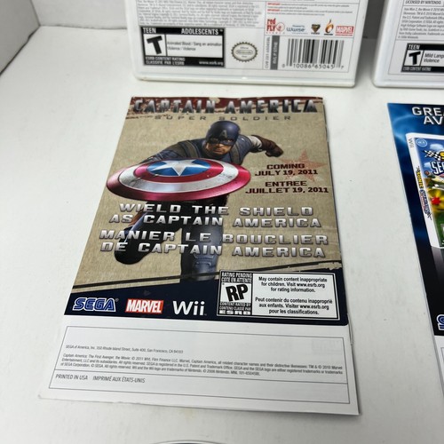 Thor God Of Thunder Wii & Iron Man 2 Wii Lote Completo Nintendo Wii - Imagen 10 de 15