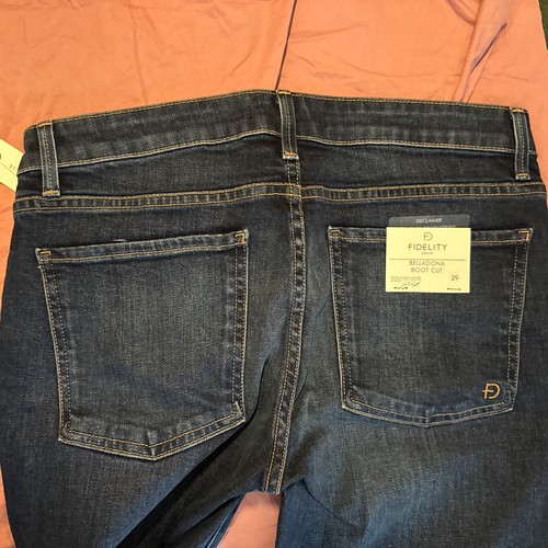 New Anthropologie Fidelity Denim Belladonna Boot Jeans $238 SIZE 29 - Picture 10 of 10