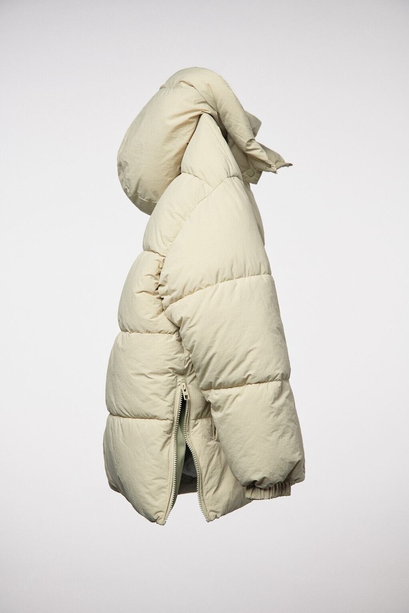 わかめ ZARA WOMAN WATER-REPELLENT QUILTED JACKET OLIVE GREEN SIZE S