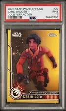 Ezra Bridger - 2023 Star Wars Chrome Gold Refractor PSA 9 48/50