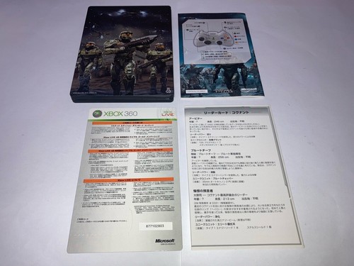 Halo Wars With Steel Book Microsoft XBOX 360 2009 In Stock Japan import - Picture 2 of 3
