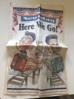 Newsday Oct 20 2000 Here We Go Subway Series Preview Yankees Mets Orig Newspaper