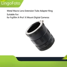 Metal Macro Lens Extension Tube Adapter Ring For Fuji FX Mount Fuji X-Pro1 X-E1