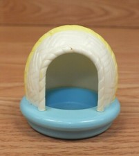 Fisher Price 1987 Smooshees - Itty Bitty Kitty Cat Basket House Collectible Toy