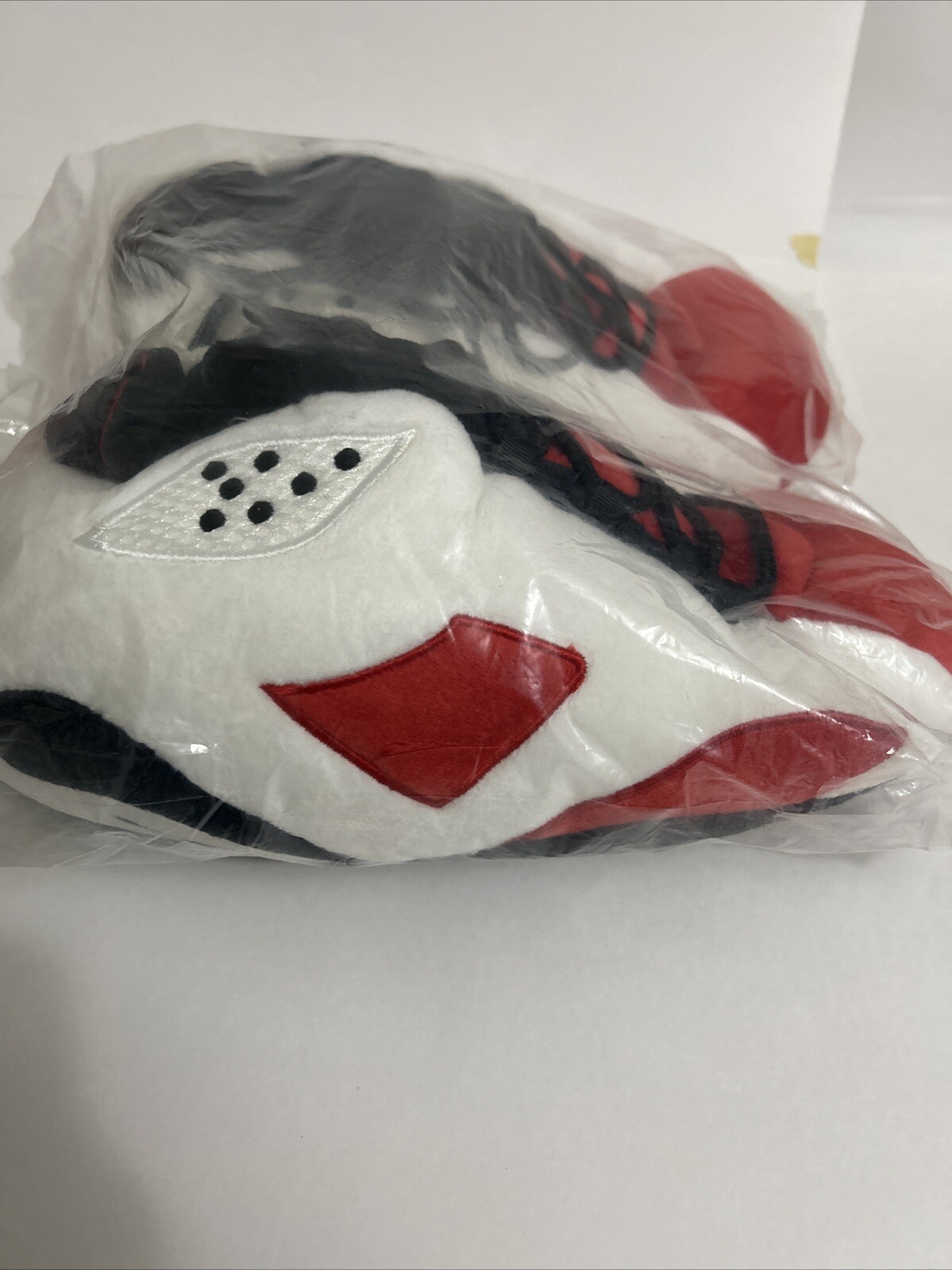 Retro Jordan 6 Puffy Sneaker Slippers Red/white/black One Size Fits All thumbnail 10