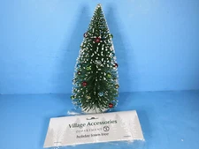 Dept 56-Holiday Town Tree-Green Frosted -Christmas Village Accessories-NEW