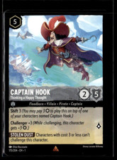 Disney Lorcana The First Chapter Captain Hook Thinking a Happy Thought Non Foil
