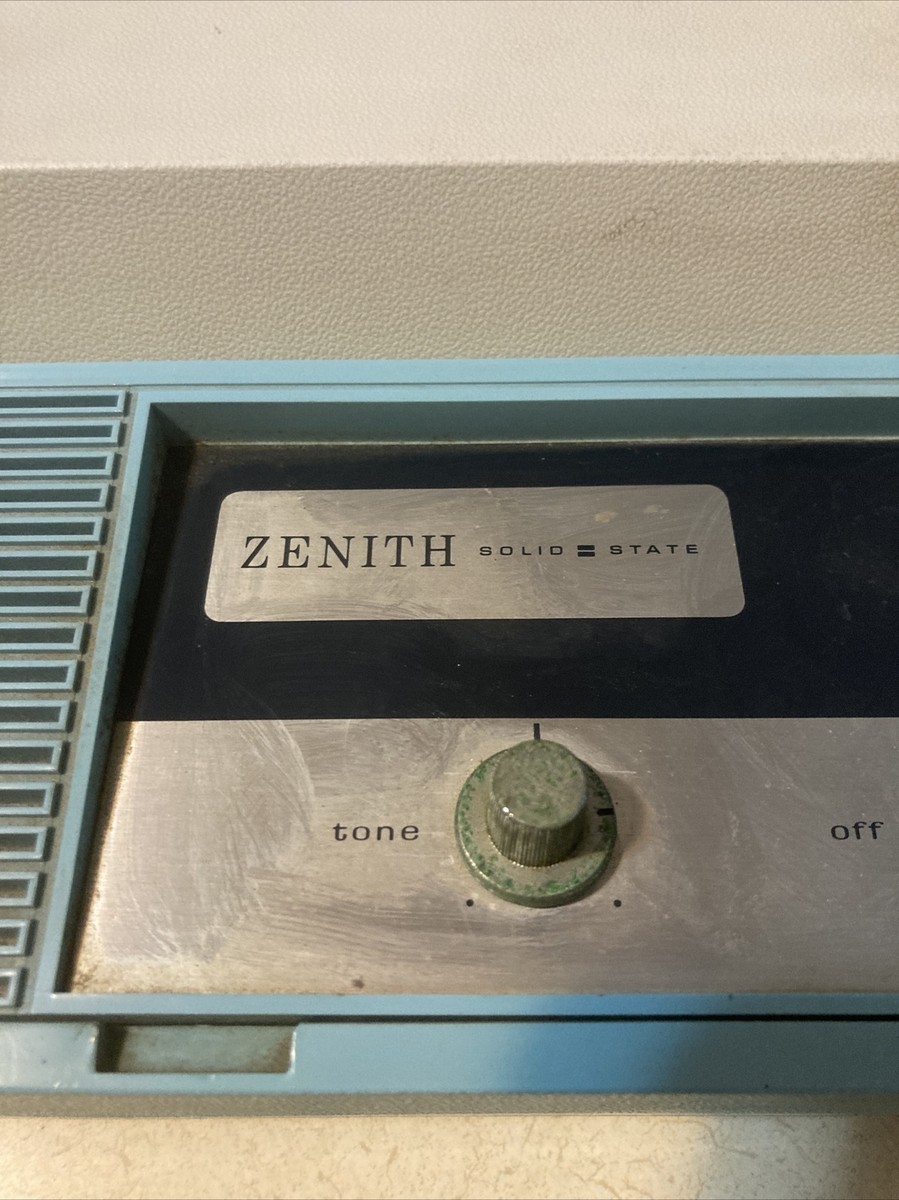 Vintage Zenith B505B Solid State Portable Record Player 33 & 45