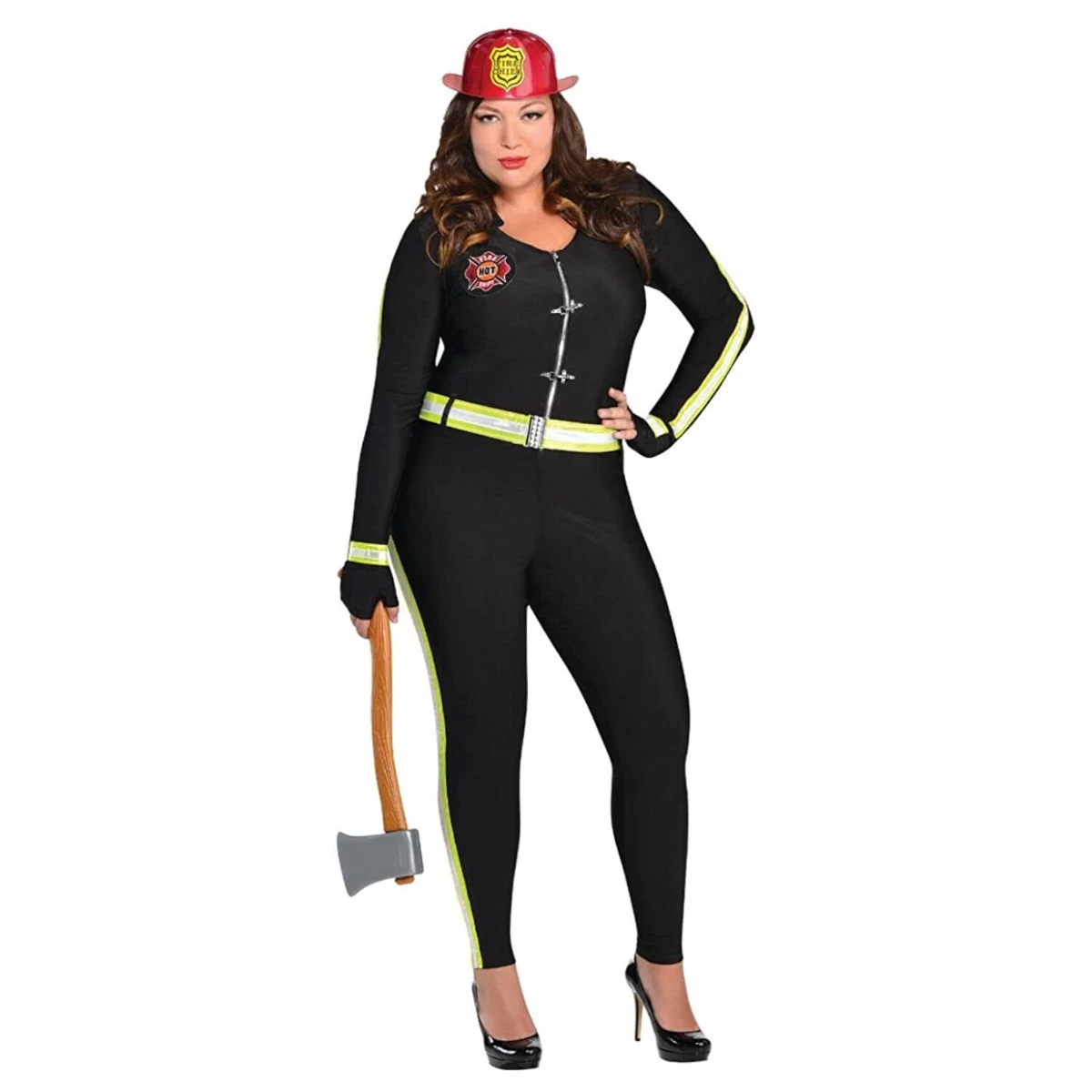knee length dresses for ladies Women's Fire Starter Department Costume