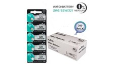 Murata Watch Battery 321 1.55V SR616SW Watch Battery Free Shipping 300 Pack