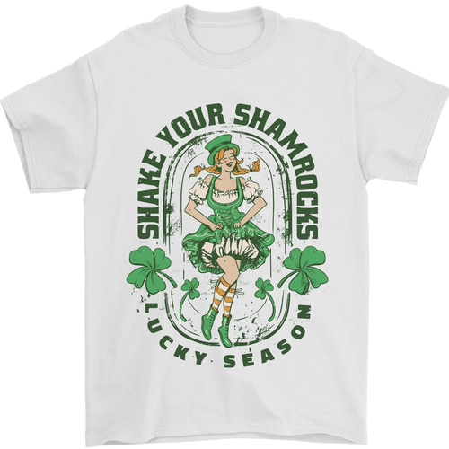 T-shirt da uomo Shake Your Cloverleaves del giorno di San Patrizio 100% cotone_voghion.com