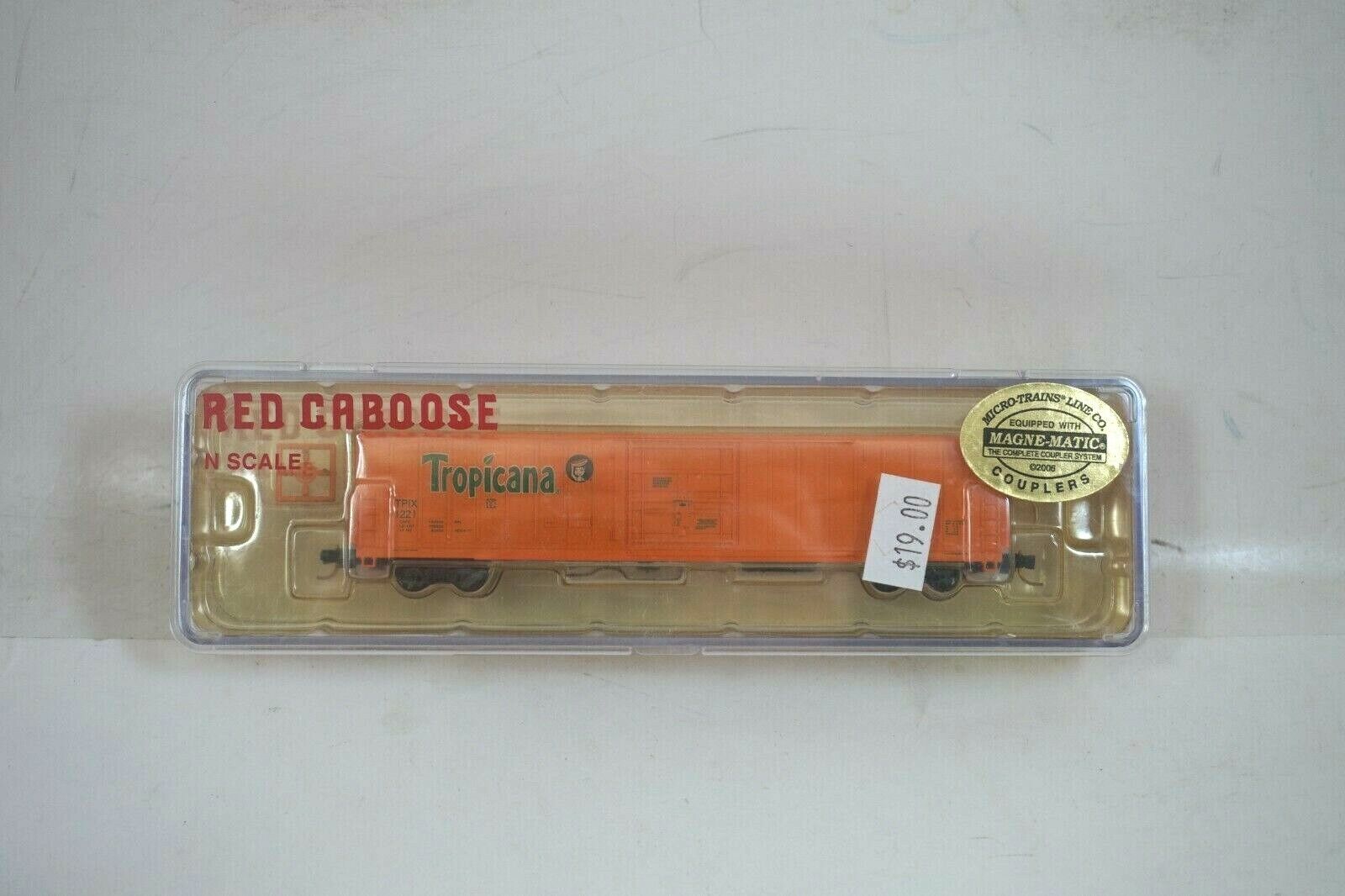 NOS Red Caboose TROPICANA 1221 N Scale 62' Insulated Box Car - RN-17215-21