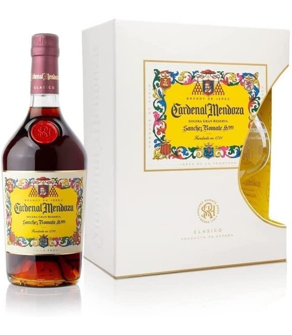 CARDENAL MENDOZA SOLERA GRAN RESERVA BRANDY CL.70 + 1 BICCHIERE