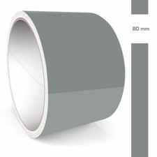 Zierstreifen 80mm 10 Meter Mausgrau Grau Glänzend RAL 7005 Glanz Auto Boot WoMo