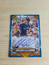 2022 Gypsy Queen Base Auto Indigo #GQA-GD Greg Deichmann #098/150 Chicago Cubs