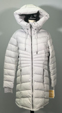 Michael Kors Zip Front Light Weight Women's Size M Aluminum Gray Parka