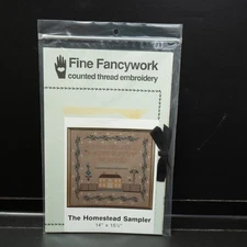 Fine Fancywork Homestead Sampler Counted Thread Embroidery Sampler Chart Only