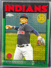 Francisco Lindor - 2021 Topps Silver Pack 1986 Chrome Green Refractor /99