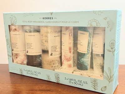 KORRES Body Indulgence Shower Gel Body Butter Set: Guava White Blossom Yoghurt