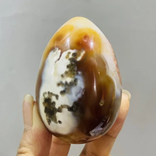 190G Natural red agate egg for spiritual healing  D1389