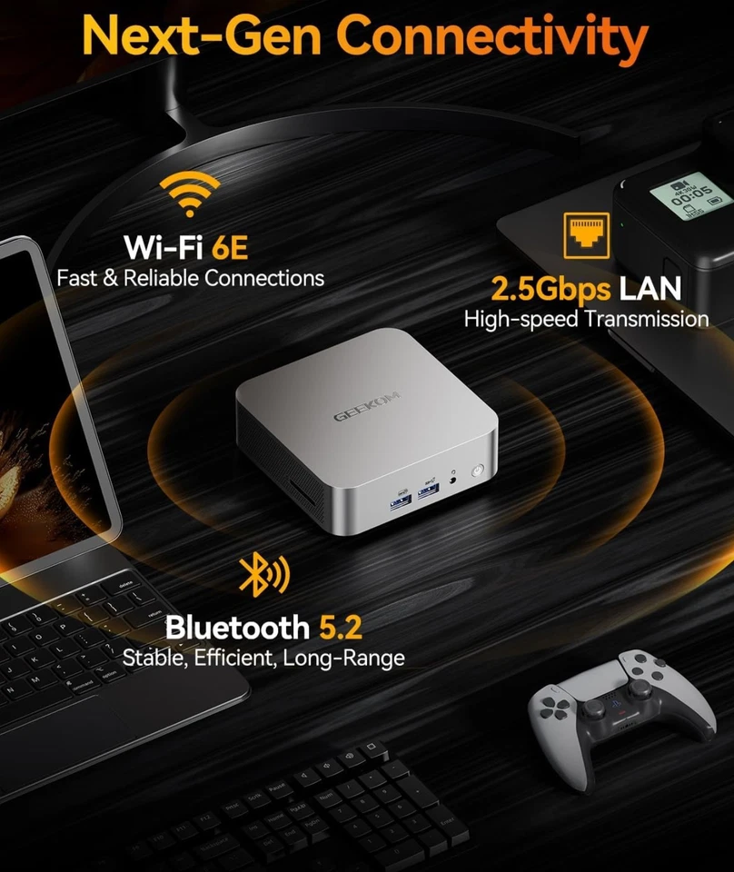 A8 Mini PC with AMD Ryzen 7 8745HS AI Mini Desktop，32GB DDR5 5600MHz RAM&1TB M.2 - Image 2 of 4