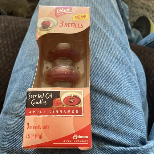 Glade Scented Candle Refill 3 Ct Apple Cinnamon