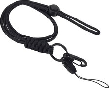 PATIKIL Neck Lanyard with Hook, Badge Lanyards Adjustable Long Strap ID Black