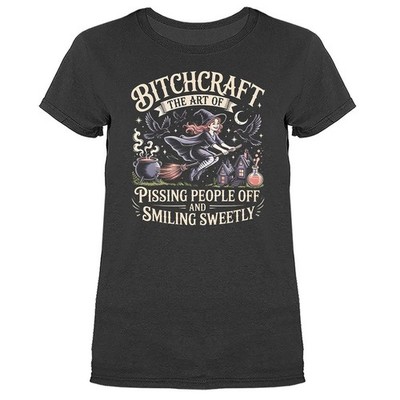 Bitchcraft Funny Witch Sarcastic Halloween T-shirt