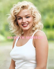 MARILYN MONROE #357 BEAUTIFUL COLORIZED PHOTO 11 X 8.5 SHIPS FREE