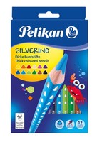 Pelikan Buntstifte Silverino Dreieckig Dick, 12Er Set