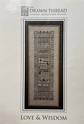 THE DRAWN THREAD CHARTED NEEDLEWORK DESIGN: LOVE & WISDOM COUNTED CROSS STITCH
