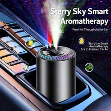 Smart Car Air Freshener Diffuser Car Fragrance Aroma With Star Projector Lights