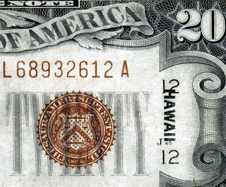 HGR SUNDAY 1934A $20 Hawaii ((BEAUTIFUL Example)) HIGH GRADE