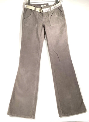 Y2K SO Wear it Declare It Pants Junior 1 Gray Chino Flare Leg Casual 26WX40L NWT