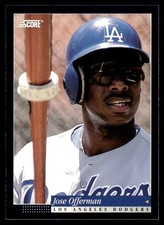 1994 Score Jose Offerman Los Angeles Dodgers #340