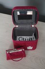 Caboodles Pink Metallic  Makeup Bag w/ Mirror Polka Dot Lining & Matching purse — photo 4