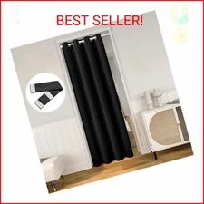 HOMEIDEAS Door Curtains for Doorway Privacy, Blackout Closet Door Curtain for Be