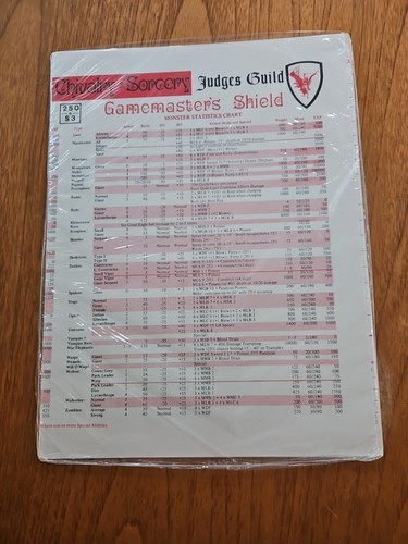 Judges Guild Gamemaster's Shield SW
