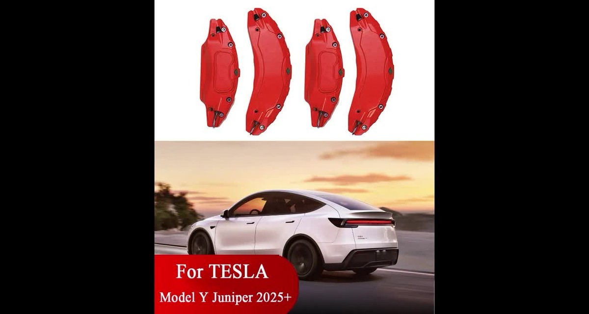 New Brake Caliper Covers for Tesla Model Y Juniper 2025 2026 with