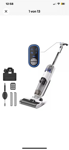 Redkey W12 Nass Trockensauger Kabelloser Staubsauger 3in1 mit Selbstreinigender