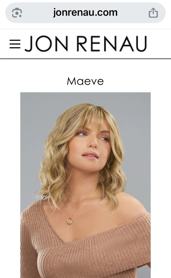 Jon renau Maeve Wig Synthetic HD Shaded Mocha - Image 2 of 4