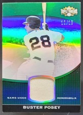 2011 Topps Triple Threads Buster Posey Unity Relics Emerald /18 Giants BB