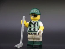 LEGO® Golfer Minifig City Male Golfing Dad NEW Golf Club Town Country Club