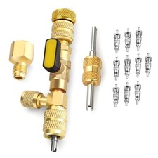 1 Set 1/4" & 5/16" Port Brass Valve Core Remover&Installer Tool Widely Applicant