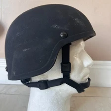 Paraclete / Revision Ballistic Helmet Level IIIA Black Full Cut LARGE w/Dial #3