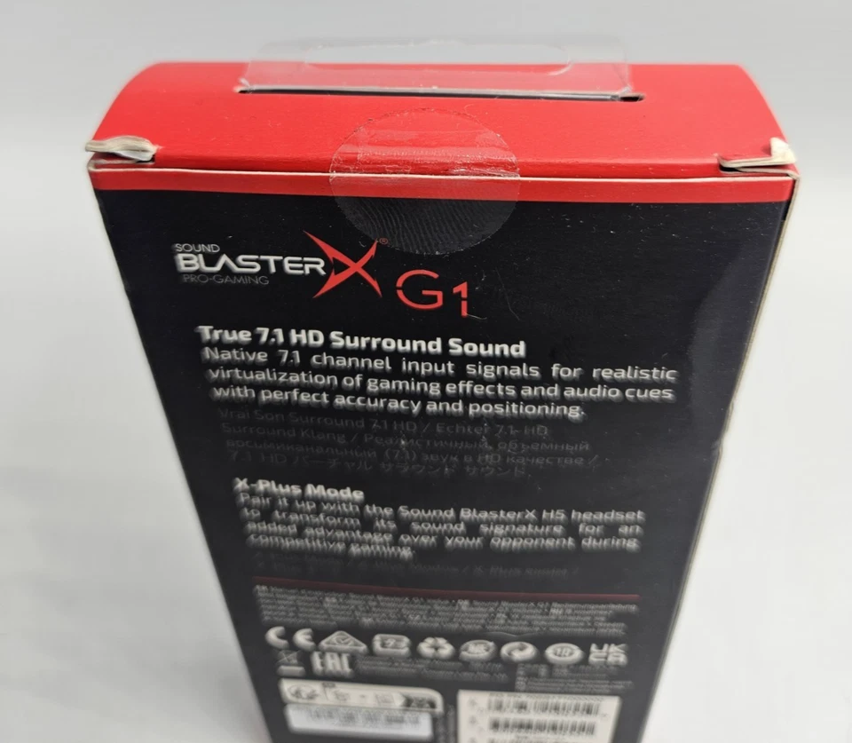 Creative Sound BlasterX G1 7.1 Portable Gaming USB w/Mic Splitter included - NEW - Image 3 of 4