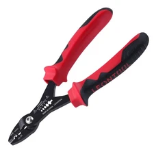 4-in-1 Multi Purpose Electricians Pliers with Wire Cutter, Crimper, Gripper, ...